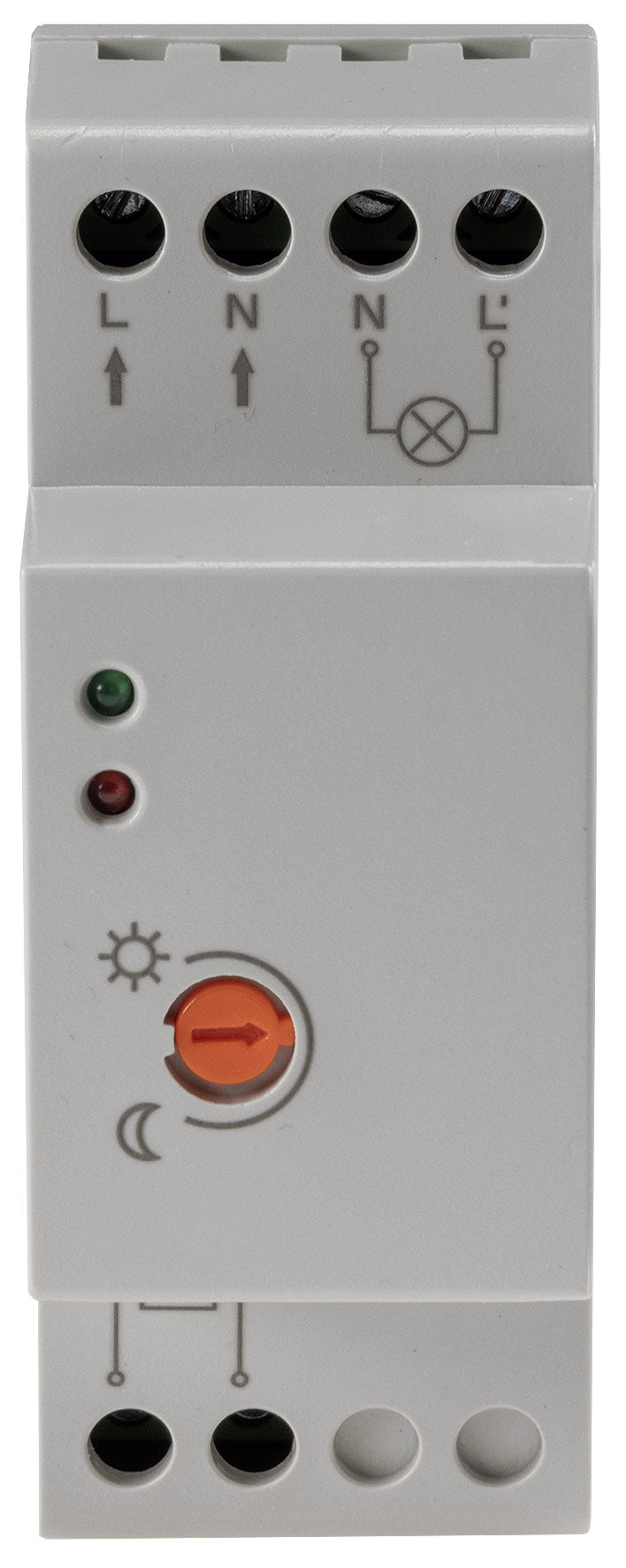 Dämmerungsschalter für Hutschiene 230V, 5m Kabel, externer Sensor IP65