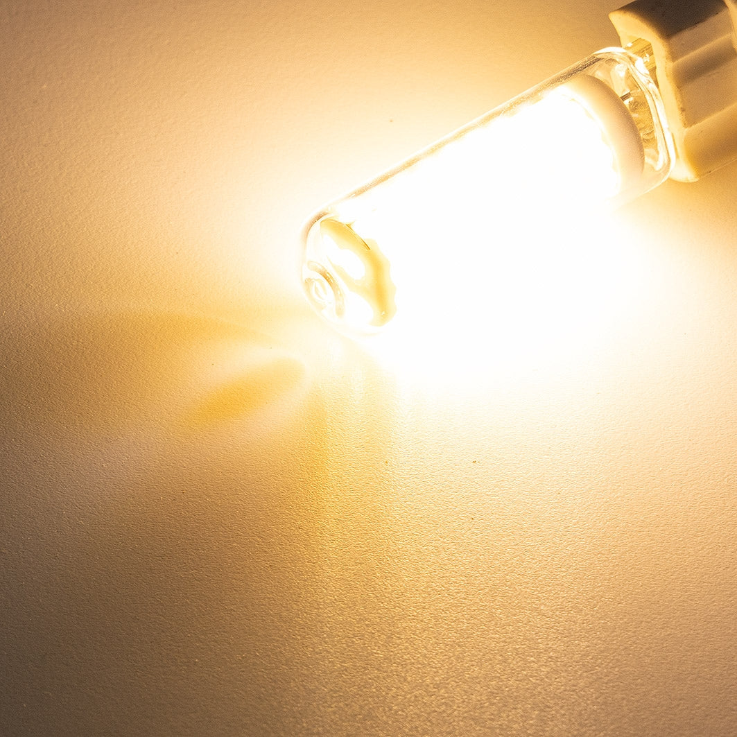 LED Stiftsockel G9, 4W, 480lm, dimmbar 330°, 230V, 3000k / warmweiß, Glas