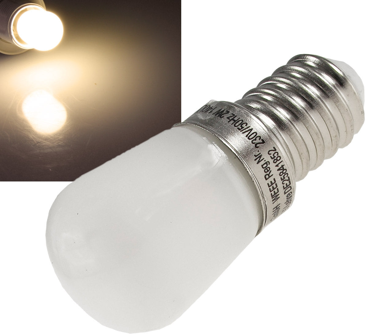 LED Lampe E14 Mini, 23x51mm 4W, 399lm, 3000K,120°, warmweiß