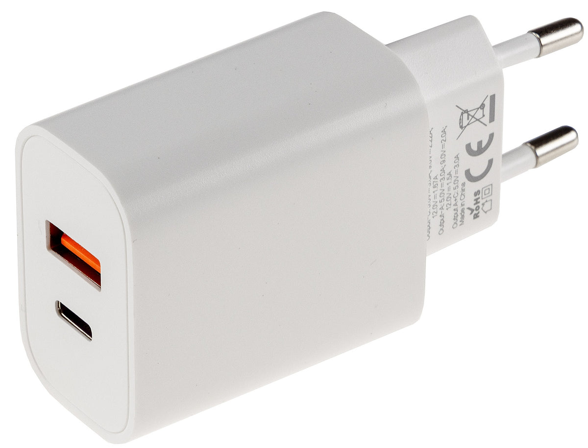 Stecker-Netzteil mit USB "CTN-0522 A-C" 20W, 5,0V/3,0A, 9,0V/2,0A, 12,0V/1,67A=