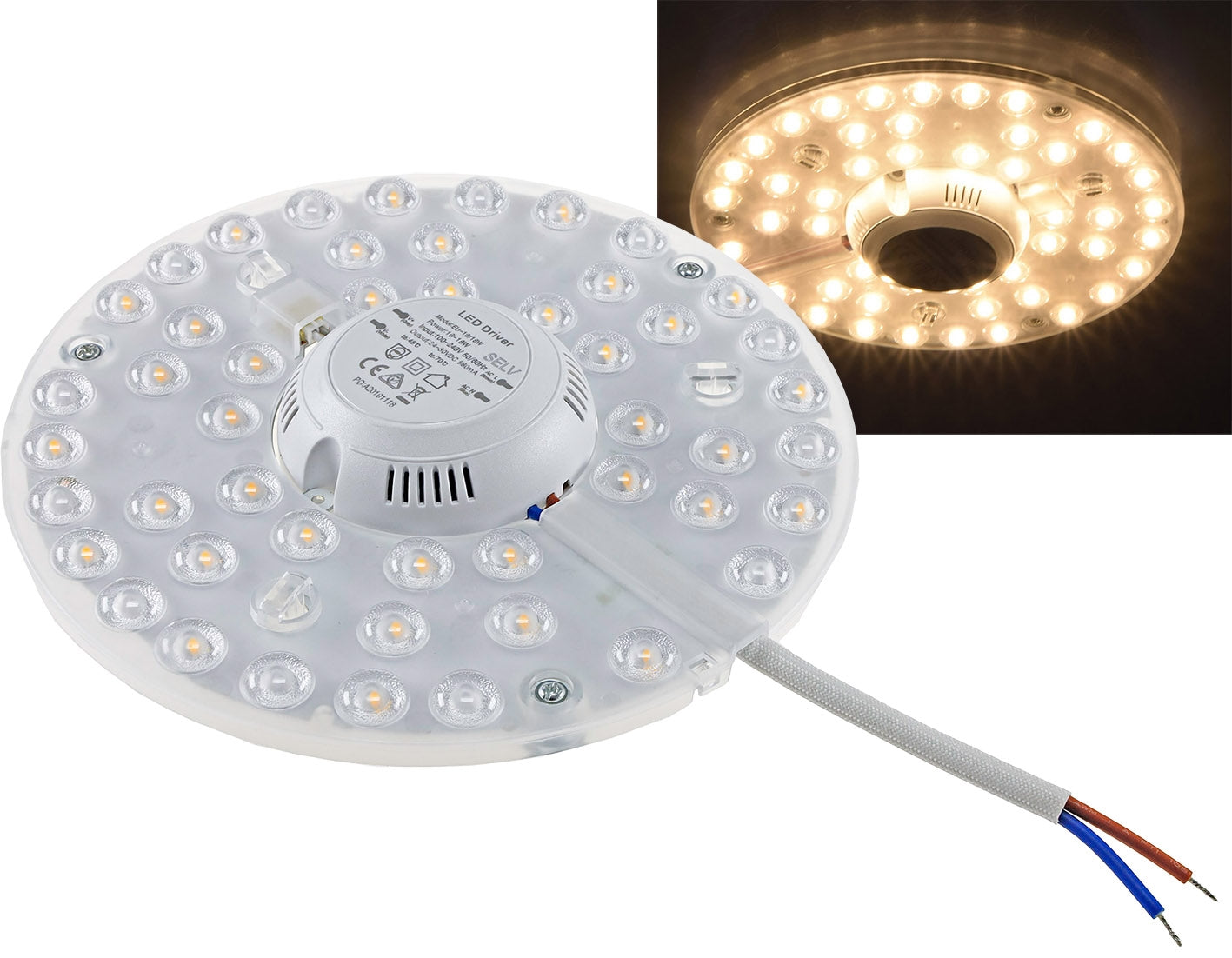 LED Umrüstmodul "UM18ww V2" für Leuchten Ø180mm, 18W, 1994lm