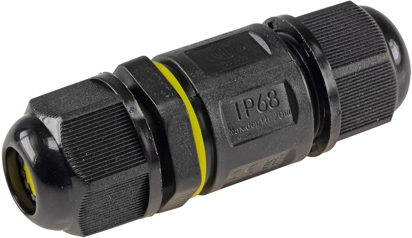Kabelverbinder 3-polig, IP68, 230V Schraubanschluss, für Kabel Ø 6-11mm