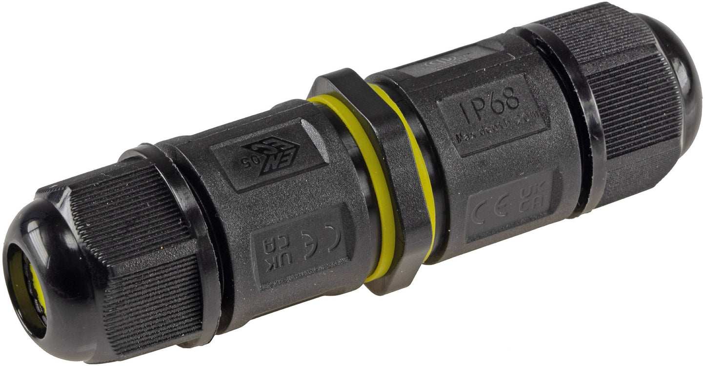 Kabelverbinder 3-polig, IP68, 230V Klemmanschluss, für Kabel Ø 6-11mm