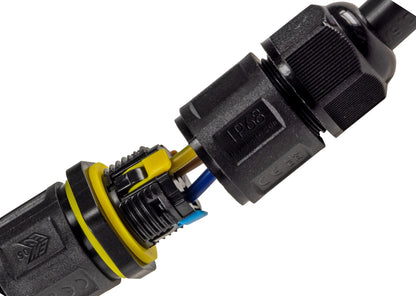 Kabelverbinder 3-polig, IP68, 230V Klemmanschluss, für Kabel Ø 6-11mm