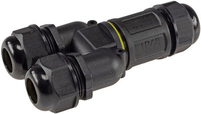 Kabelverbinder Y-Form, IP68, 230V Schraubanschluss, für Kabel Ø 6-11mm