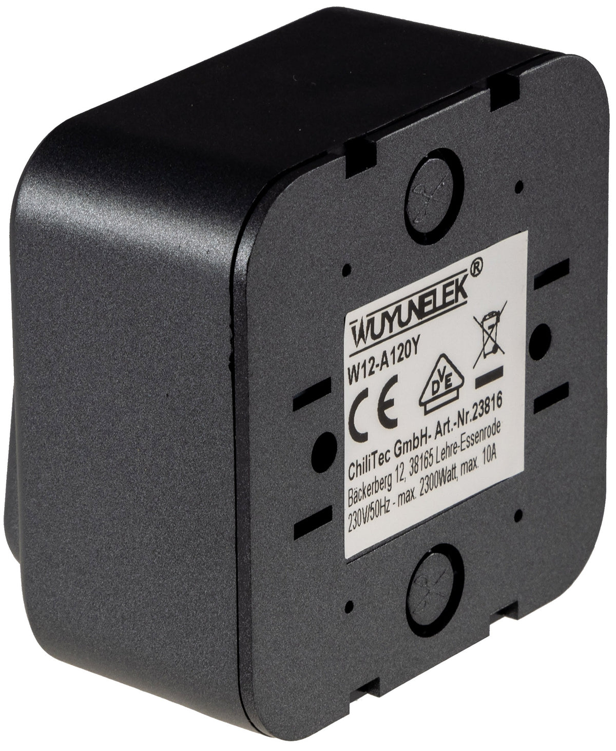 FASKO Wechsel-Schalter, AP, Anthrazit 250V~/ 10A, Aufputz, Schraubanschluss