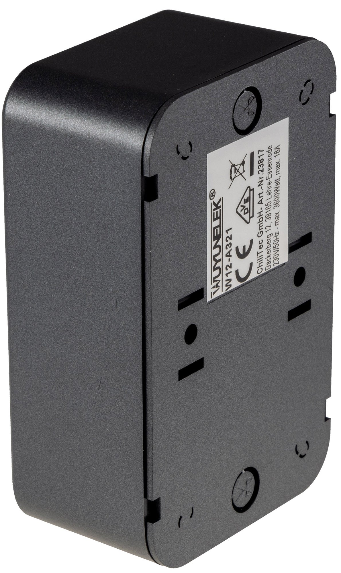 FASKO Doppel-Steckdose, AP, Anthrazit 250V~/ 16A, Aufputz, Schraubanschluss