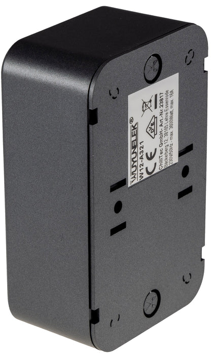 FASKO Doppel-Steckdose, AP, Anthrazit 250V~/ 16A, Aufputz, Schraubanschluss
