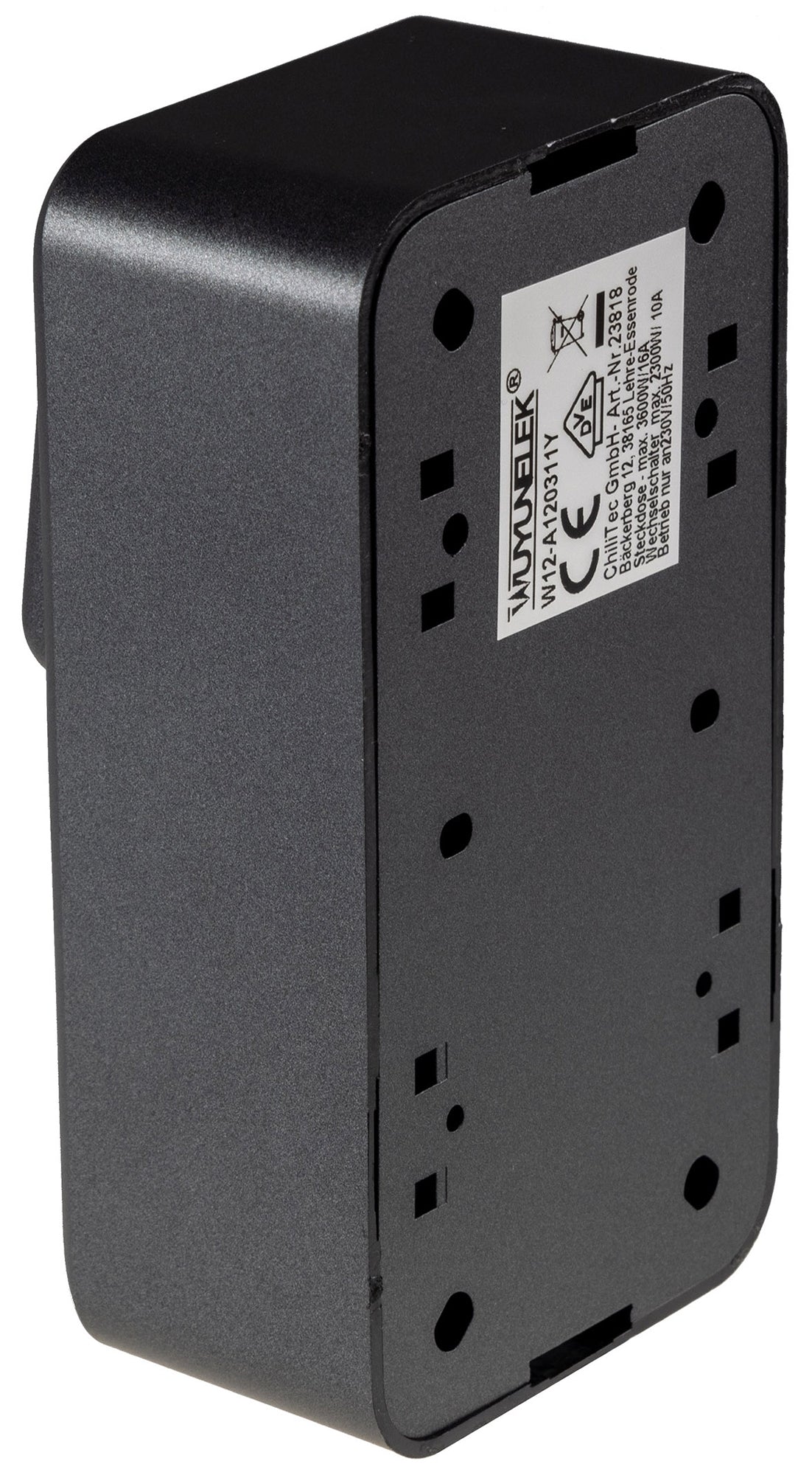 FASKO Kombi Steckdose Schalter,Anthrazit 250V~, Aufputz, Schraubanschluss