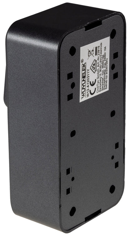 FASKO Kombi Steckdose Schalter,Anthrazit 250V~, Aufputz, Schraubanschluss