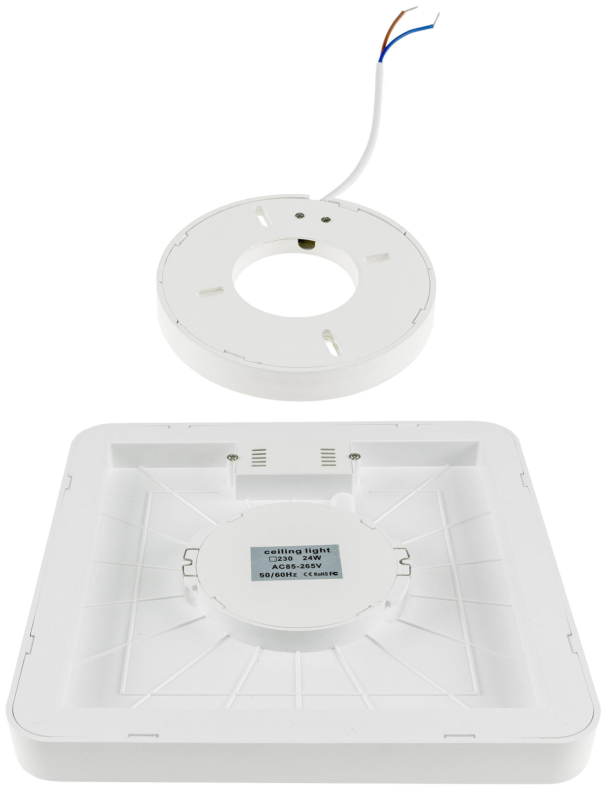 LED Deckenleuchte "Santano 36 Qw" 30x30cm, 32W, 2928lm, 2900K warmweiß