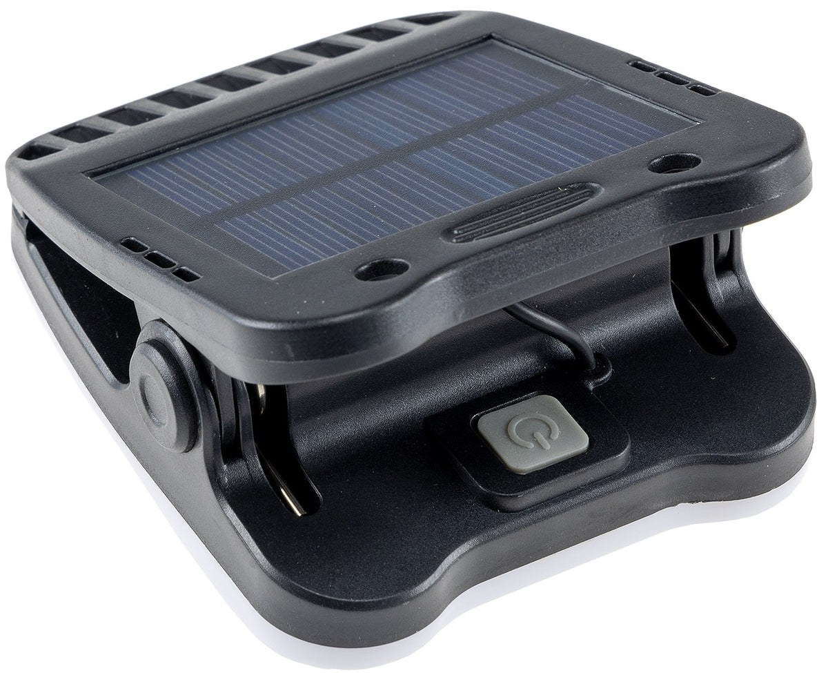 LED Solar Klemmleuchte "SWK 8020" PIR Bewegungsmelder, 25 LEDs, IP44