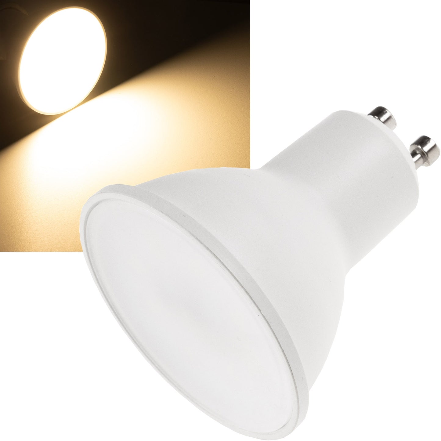 LED Strahler GU10 "W90" 3030k, 825lm, 230V/9W, 100°, warmweiß