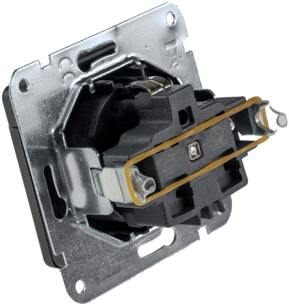MILOS Schutzkontakt-Steckdose IP40 250V~/ 16A, mit Deckel, UP, anthrazit