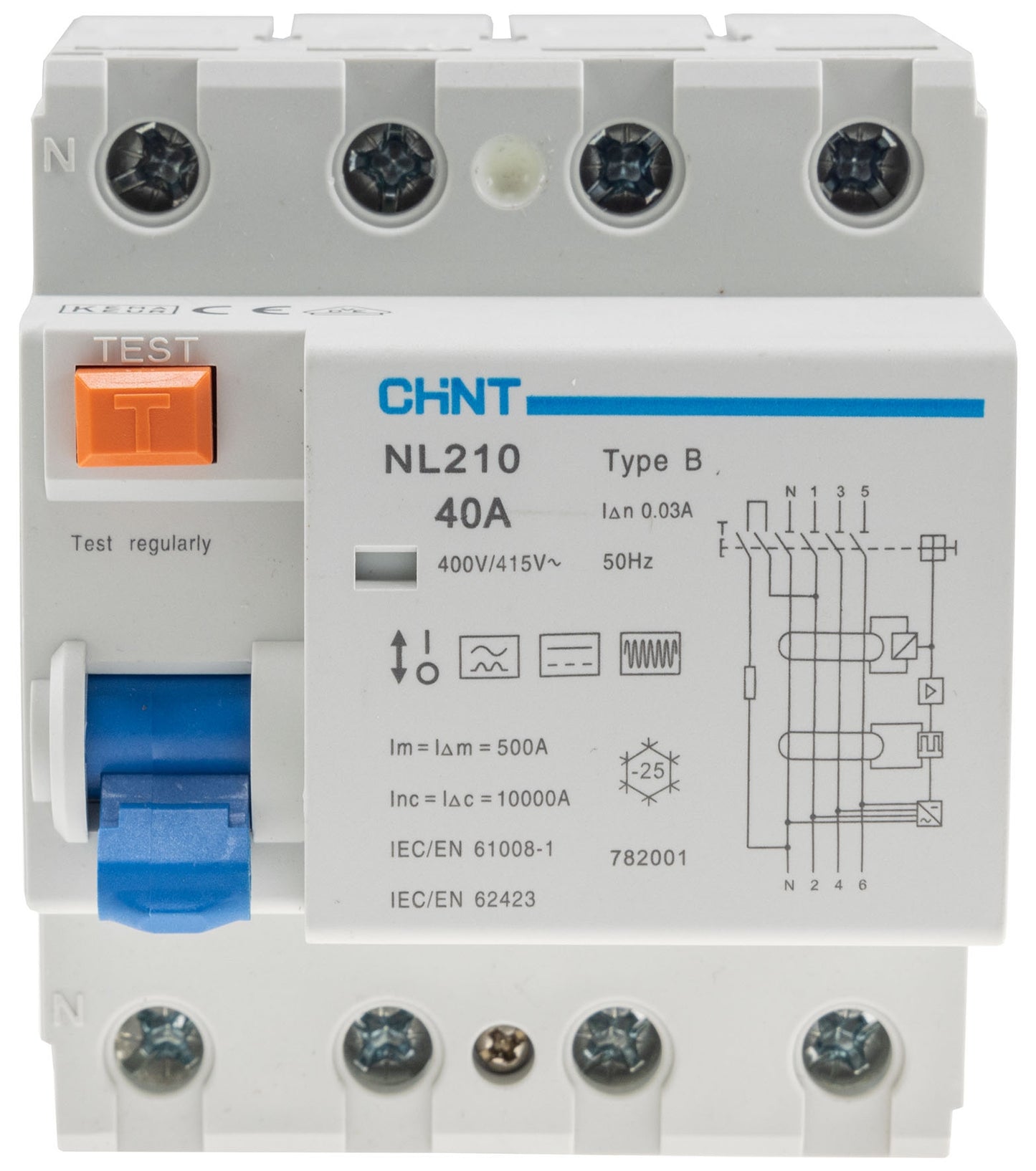 FI Fehlerstrom-Schutzschalter 30mA 40A, 4-polig # allstromsenstiv #