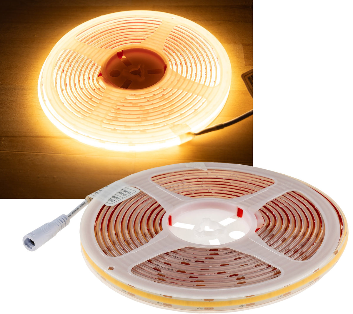 LED-Stripe "CLS-COB V2" 5m, warmweiß 12V, 48W,  4543 Lumen
