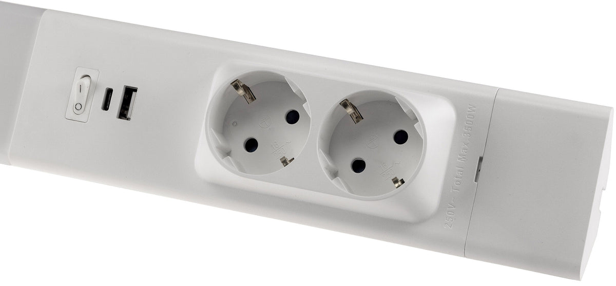 LED Unterbauleuchte "Arusha", weiß USB A+C PD, 60cm, Licht neutralweiß