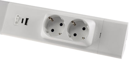 LED Unterbauleuchte "Arusha", weiß USB A+C PD, 60cm, Licht neutralweiß