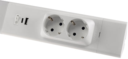 LED Unterbauleuchte "Arusha", weiß USB A+C PD, 60cm, Licht warmweiß
