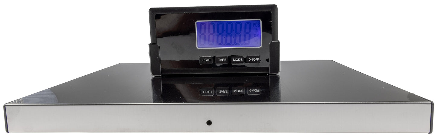 Paketwaage / Versandwaage "CT PW-100rf" 0,1-100kg, ±10g,38x30cm Edelstahl Platte