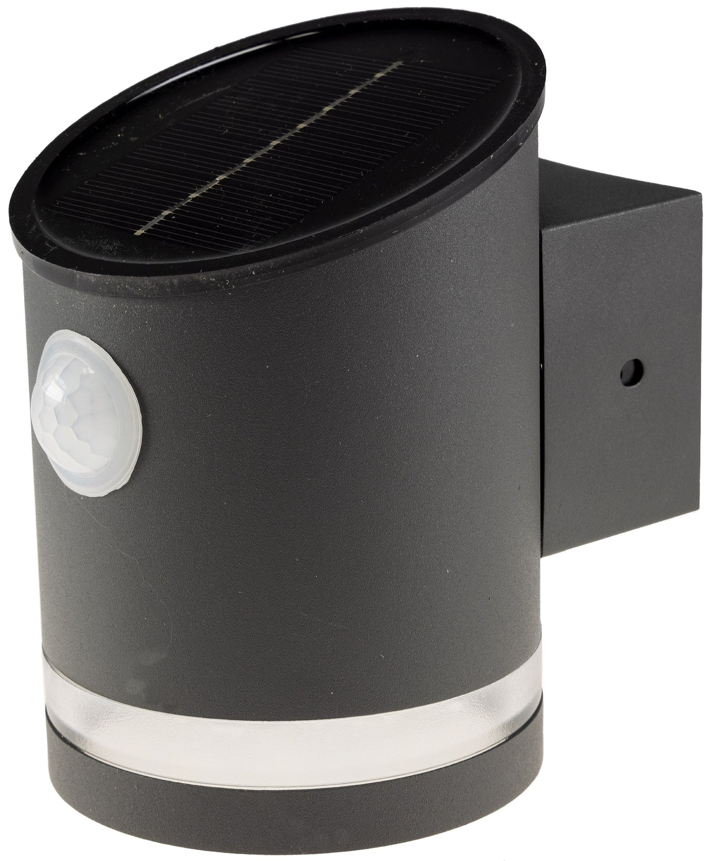 LED Solar Wandleuchte "SWL 119-A" PIR Bewegungsmelder, IP44, anthrazit