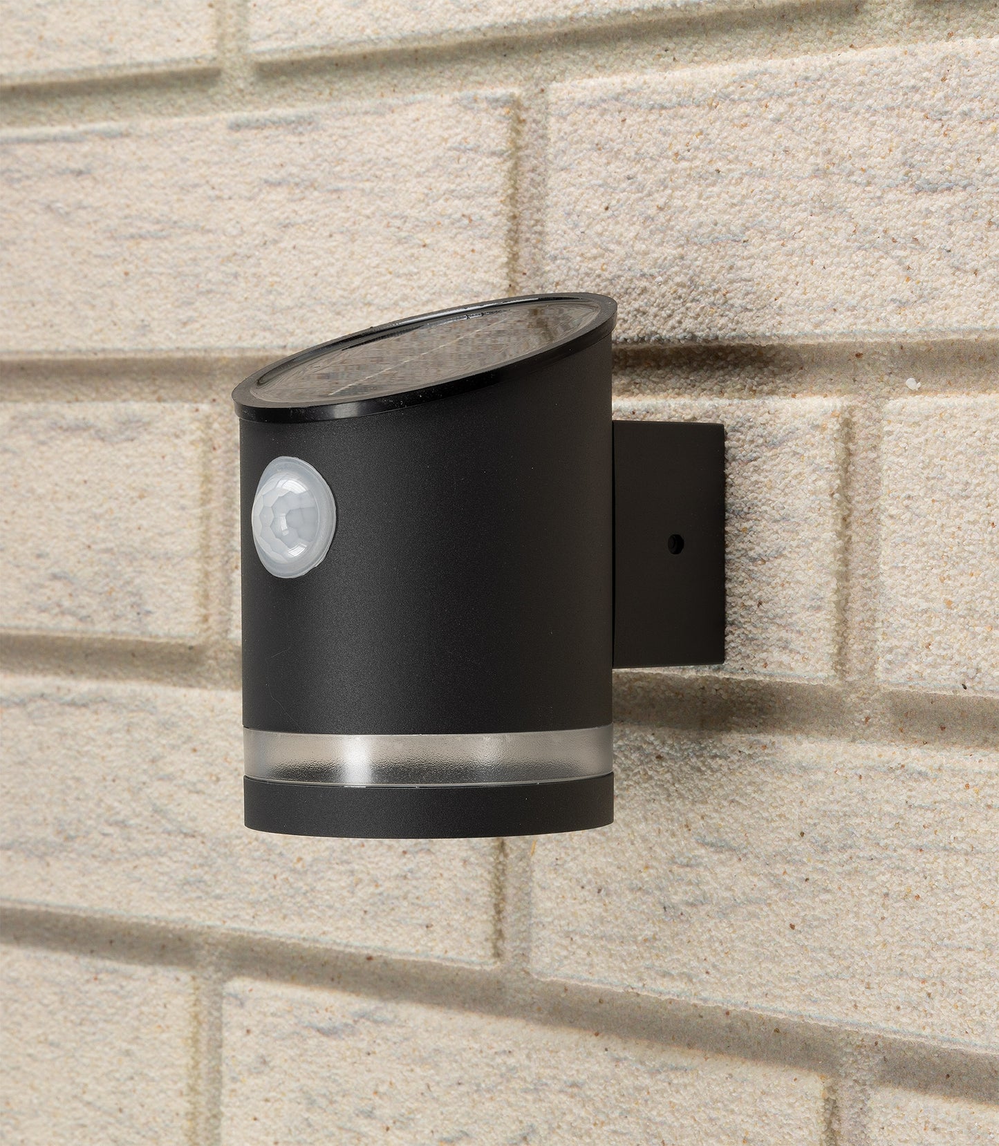 LED Solar Wandleuchte "SWL 119-A" PIR Bewegungsmelder, IP44, anthrazit
