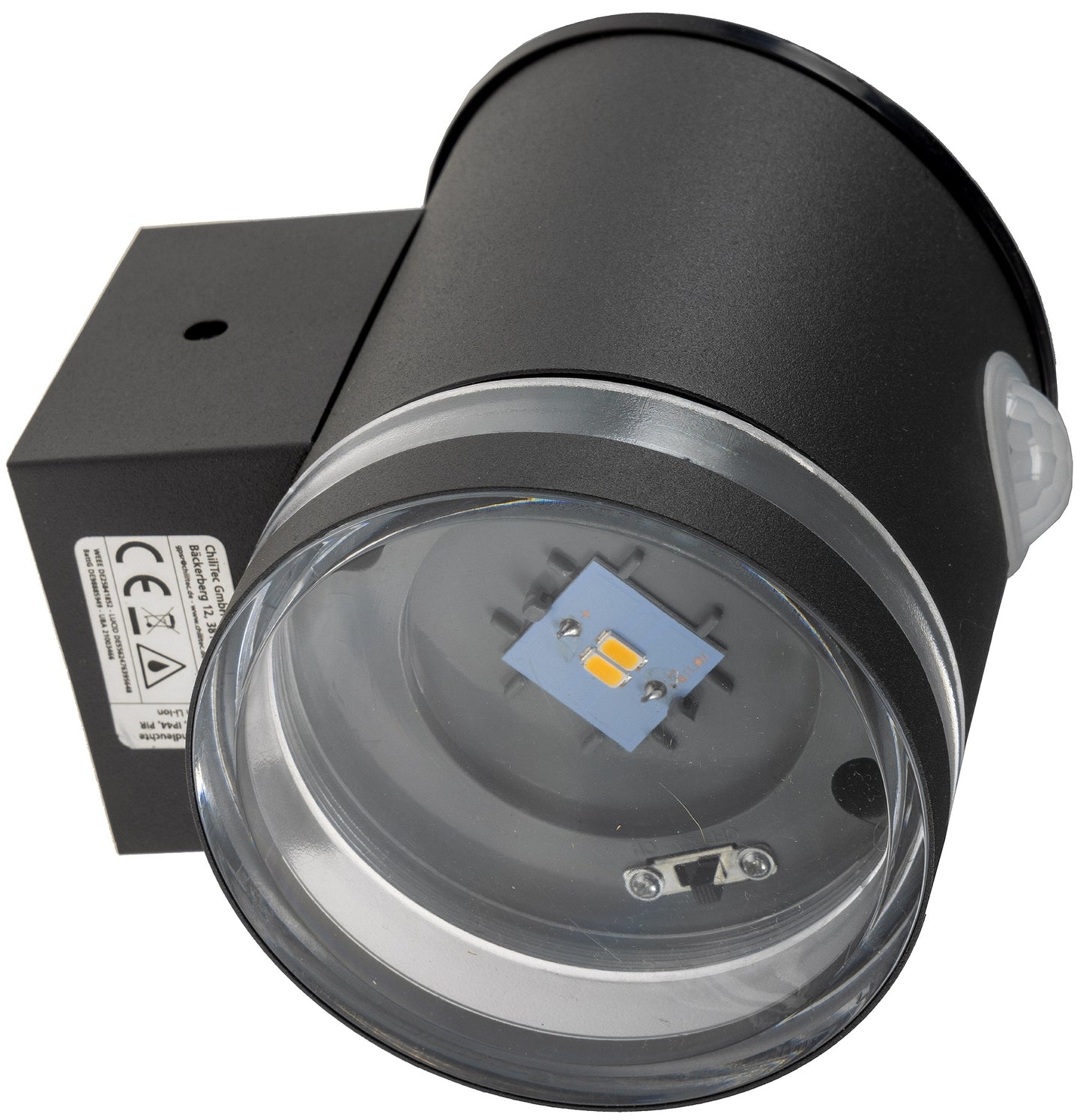 LED Solar Wandleuchte "SWL 119-A" PIR Bewegungsmelder, IP44, anthrazit