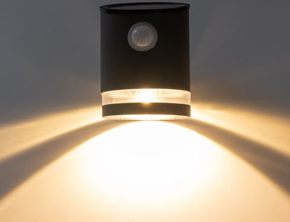 LED Solar Wandleuchte "SWL 119-A" PIR Bewegungsmelder, IP44, anthrazit