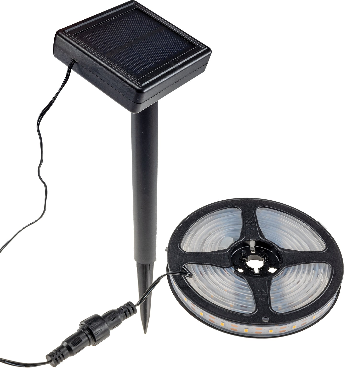 LED Solar LED-Stripe 3m, warmweiß 3000K IP44, Dämmerungssensor