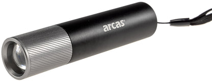 LED-Taschenlampe ARCAS mit Akku 3W 300lm, Zoom
