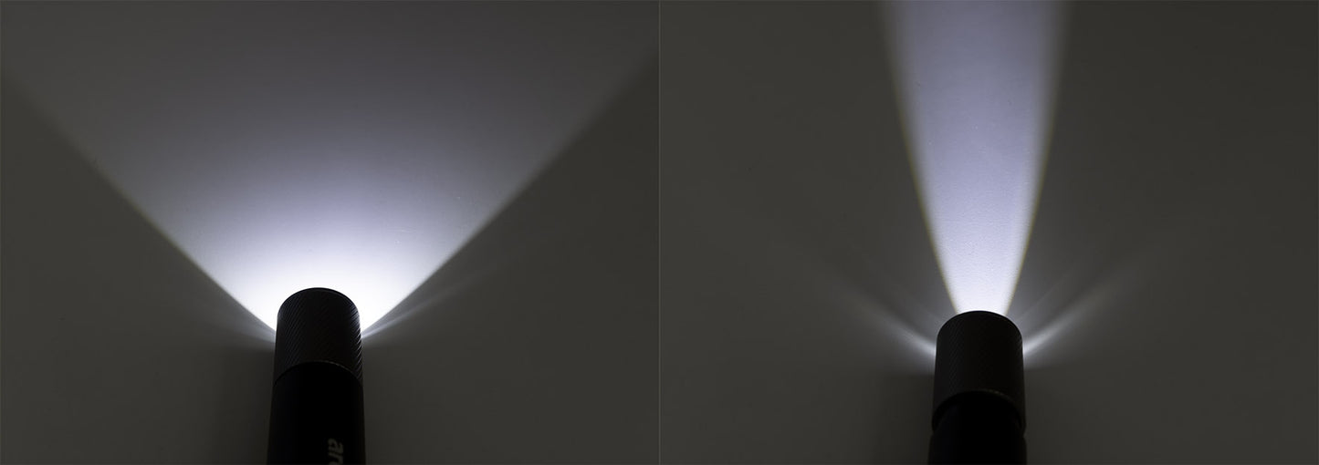 LED-Taschenlampe ARCAS mit Akku 3W 300lm, Zoom