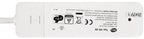 Schutzkontakt-Steckdosenleiste 3-fach 3600W, 2m Kabel, weiß, Flachstecker