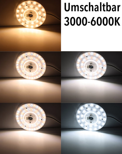 LED Umrüstmodul "UM1224cct" für Leuchten Ø 17cm, 12-18-24W, Magnethalter
