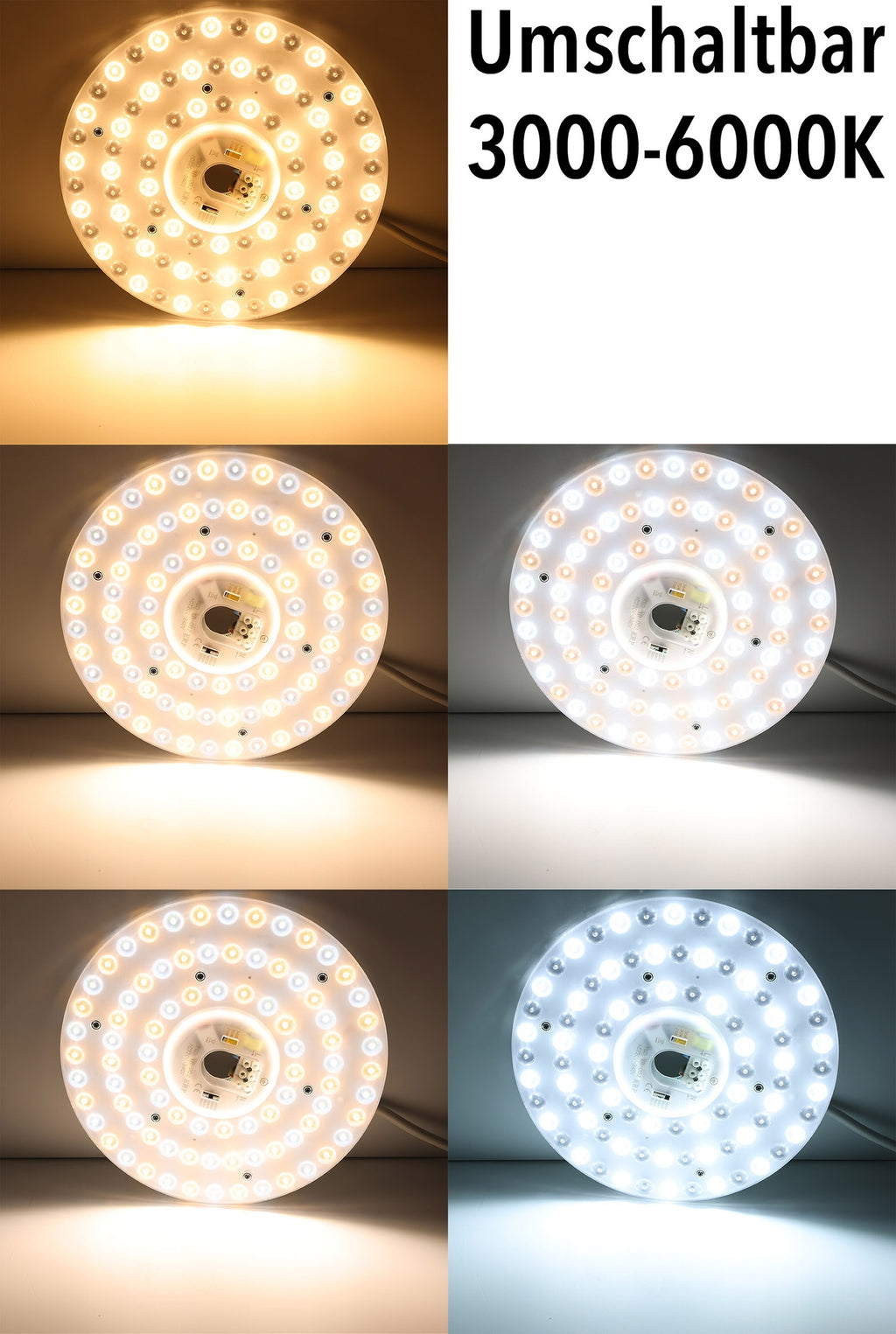 LED Umrüstmodul "UM36cct" für Leuchten Ø 23cm, 36W, Magnethalter