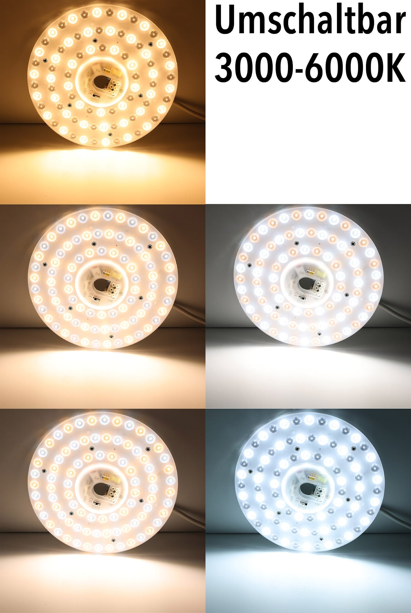 LED Umrüstmodul "UM36cct" für Leuchten Ø 23cm, 36W, Magnethalter