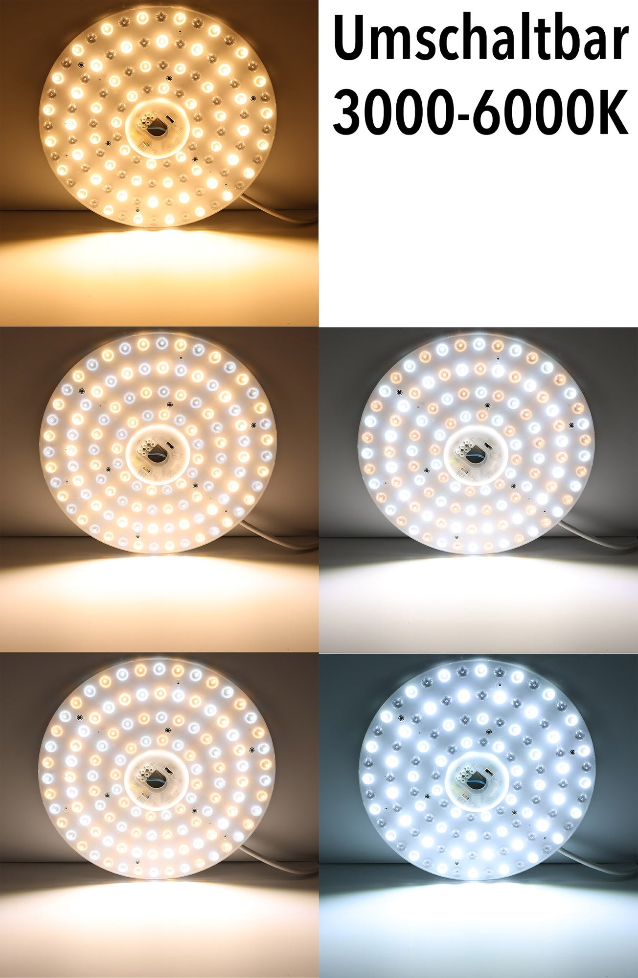 LED Umrüstmodul "UM48cct" für Leuchten Ø 30cm, 48W, Magnethalter
