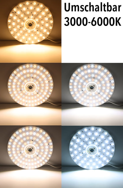 LED Umrüstmodul "UM48cct" für Leuchten Ø 30cm, 48W, Magnethalter
