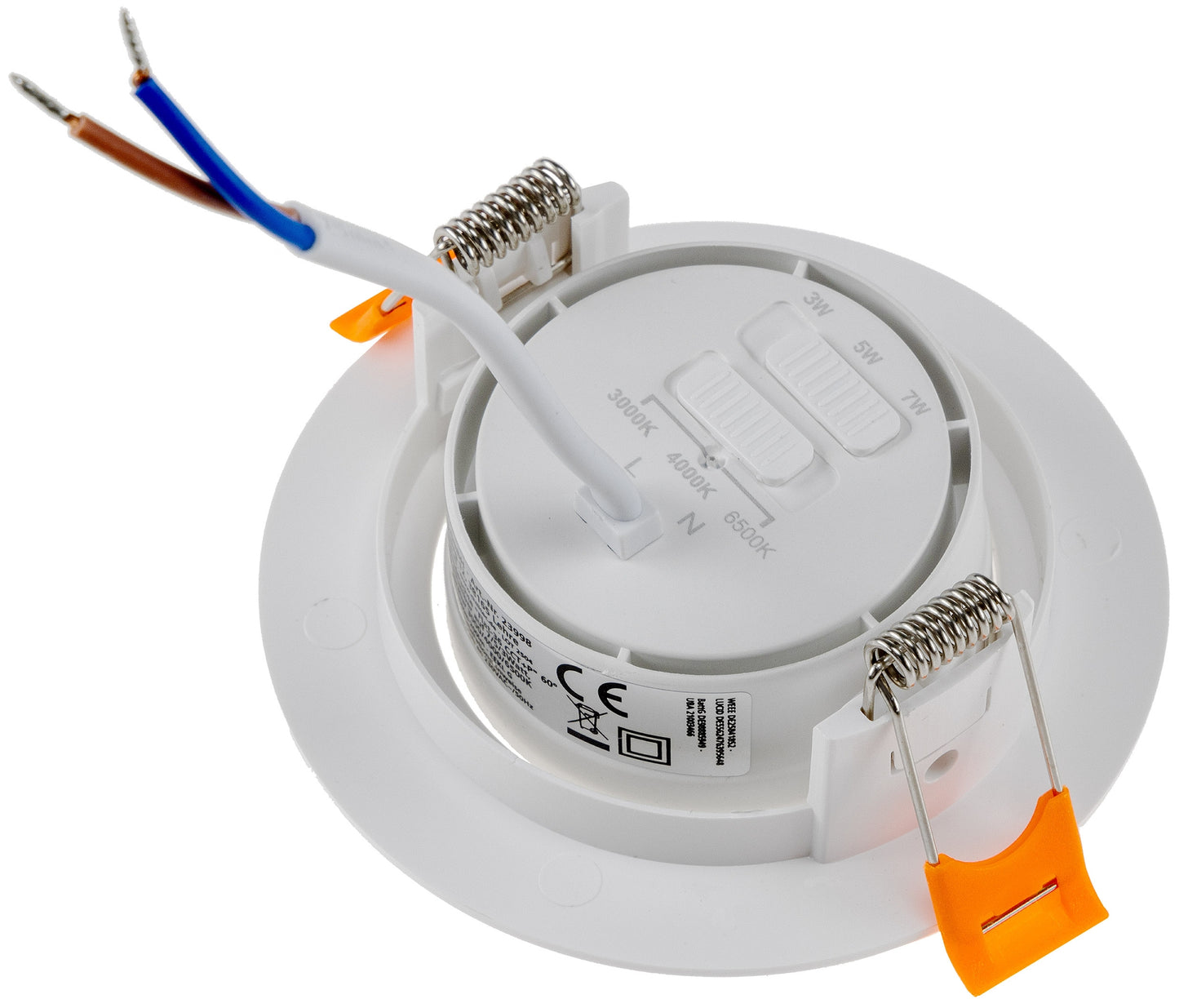LED-Einbauleuchte "Flat-36 CCT+P" 3/5/7W, 3000/4000/6500K, schwenkbar