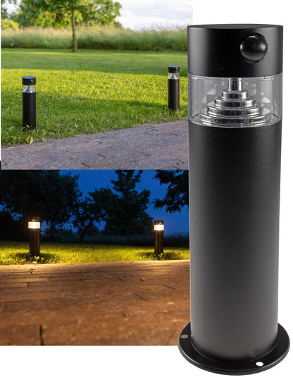 LED Solar Wegeleuchte "SWL-AS30" IP44, warmweiß 3000K, PIR Sensor, 30cm