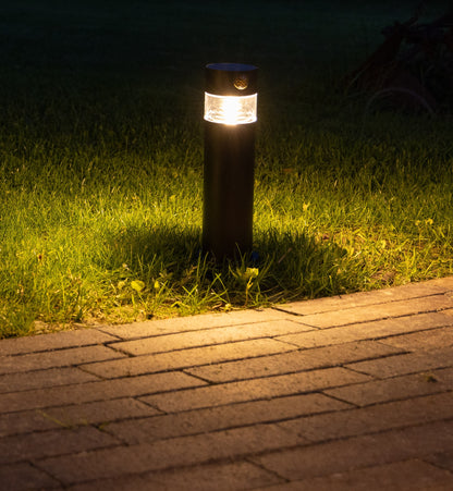 LED Solar Wegeleuchte "SWL-AS30" IP44, warmweiß 3000K, PIR Sensor, 30cm