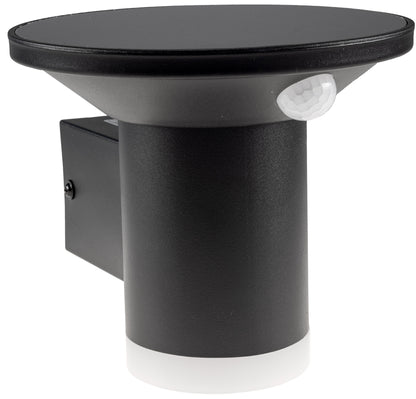 LED Solar Wandleuchte "SWL-AS500" IP44, warmweiß 3000K, PIR Sensor