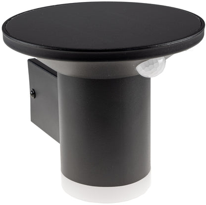 LED Solar Wandleuchte "SWL-AS500" IP44, warmweiß 3000K, PIR Sensor
