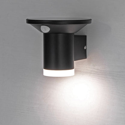 LED Solar Wandleuchte "SWL-AS500" IP44, warmweiß 3000K, PIR Sensor