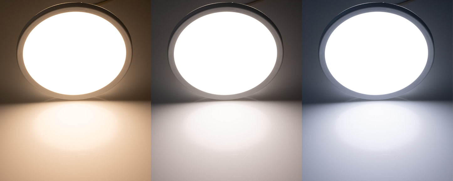 LED Deckenleuchte "Santano CCT 22" IP54 Ø 22,5cm, 12W,  CCT 3000-6000K