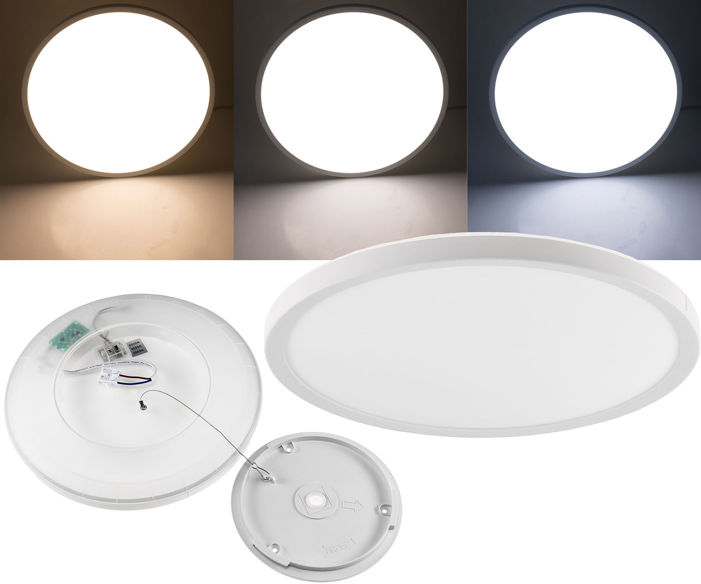 LED Deckenleuchte "Santano CCT 30" IP54 Ø 30cm, 18W, CCT 3000-6000k