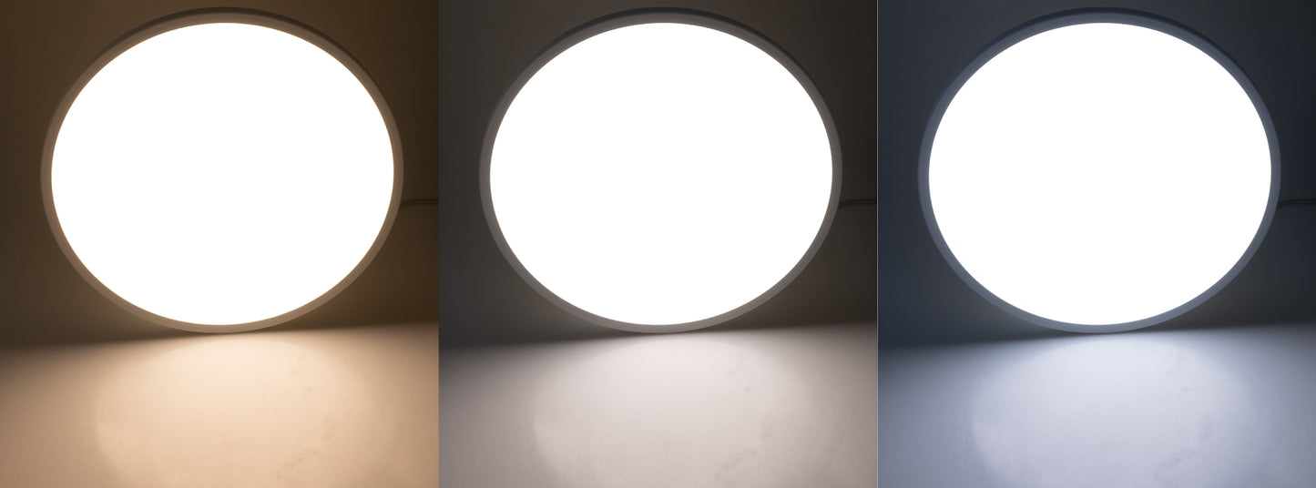 LED Deckenleuchte "Santano CCT 30" IP54 Ø 30cm, 18W, CCT 3000-6000k