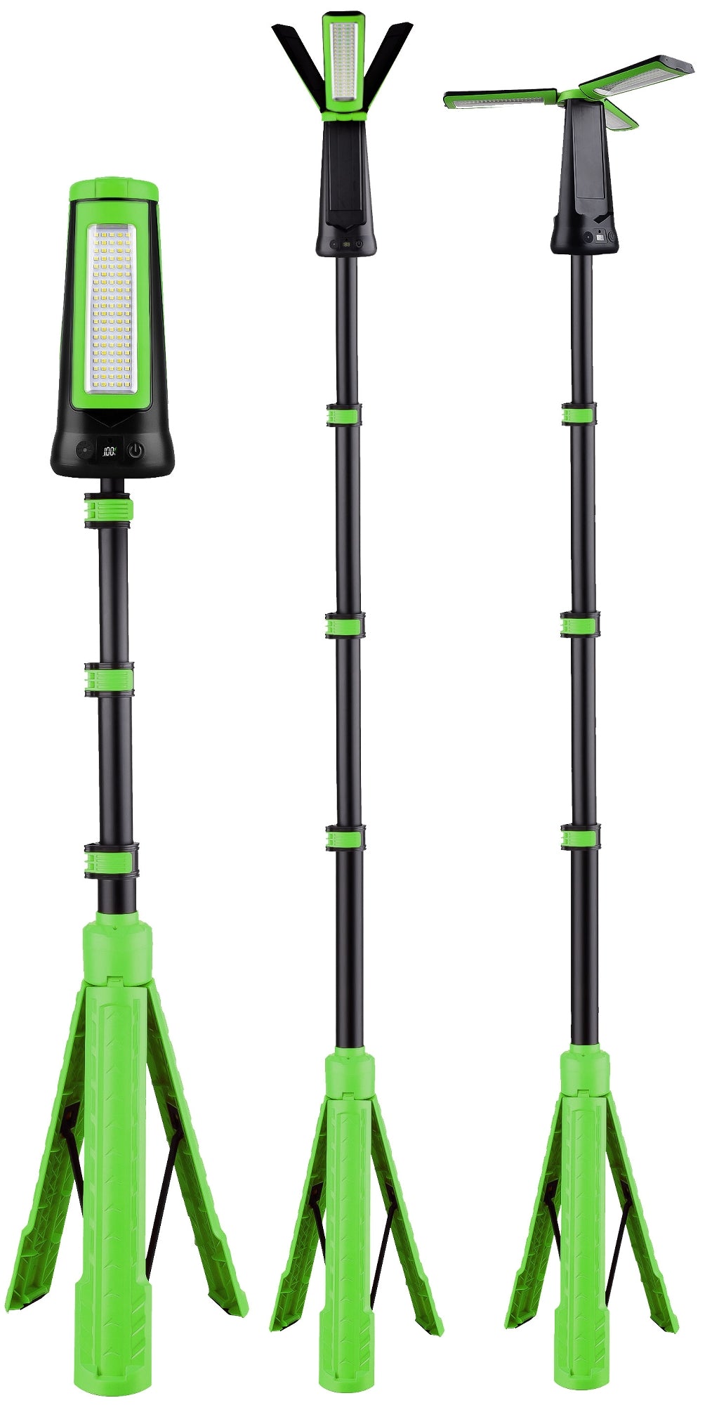 LED Baustrahler mit Akku "BSA-30s" Stativ, 30W, 2700lm, 2700/4500/6000K