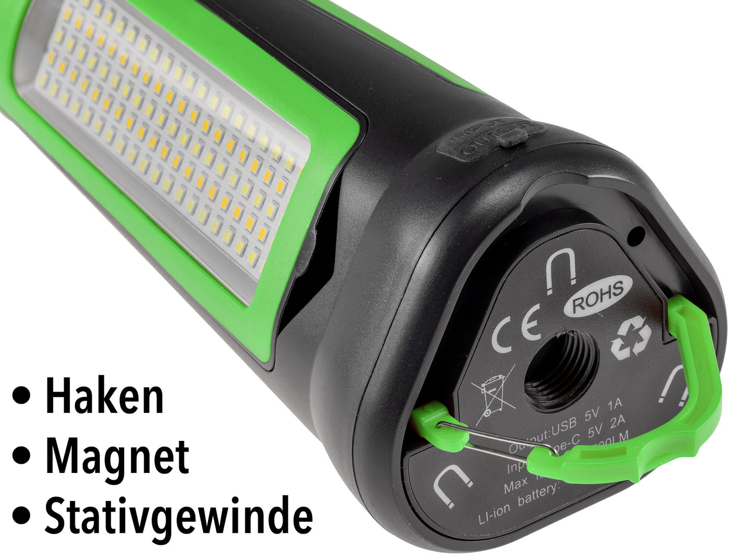 LED Baustrahler mit Akku "BSA-30s" Stativ, 30W, 2700lm, 2700/4500/6000K