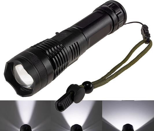 LED-Taschenlampe "CTL20 Zoom" mit Akku 20W, 1600lm, Zoom, ØxL 167x41mm