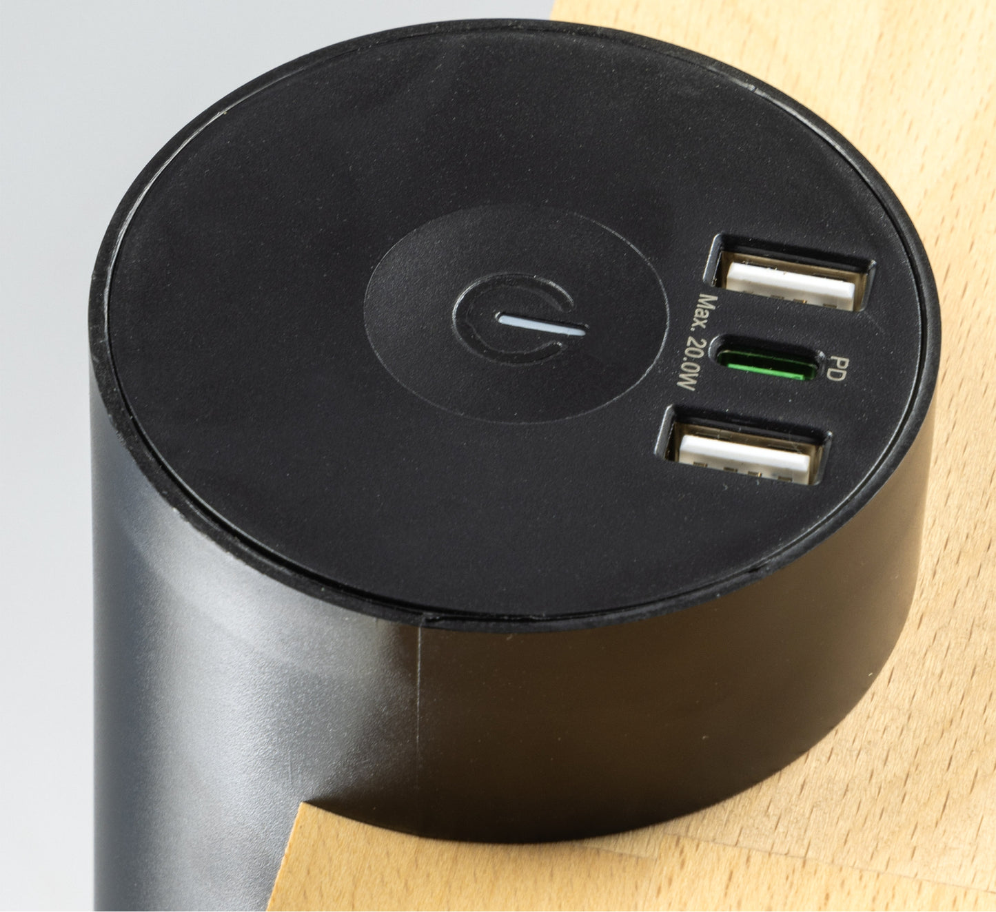 3-fach Tischsteckdose "CT-KS 3" USB-A + C, 20W PD, 3m Kabel, Schwarz